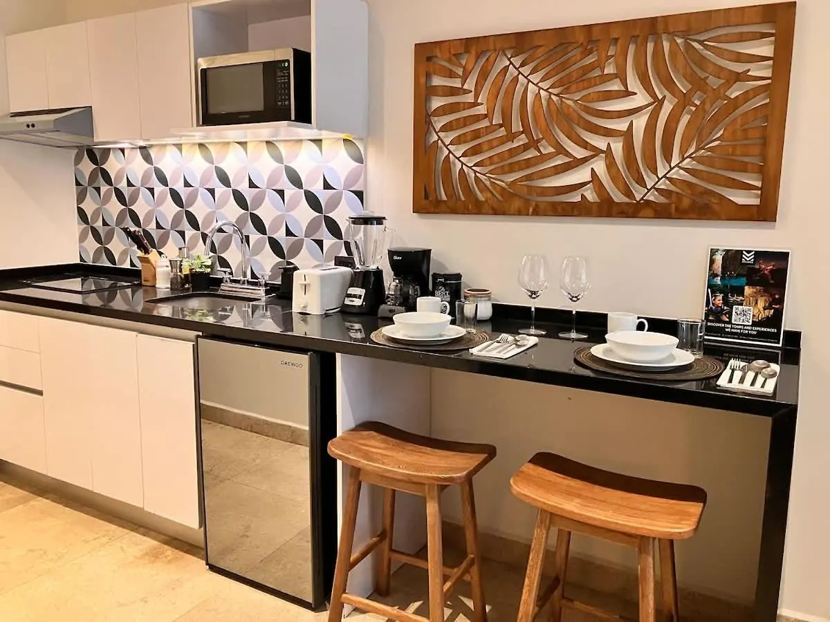 Apartmán Central Playa Del Carmen Master Suite With Rooftop Pool And Gym Wifi Free Parking Near Beach