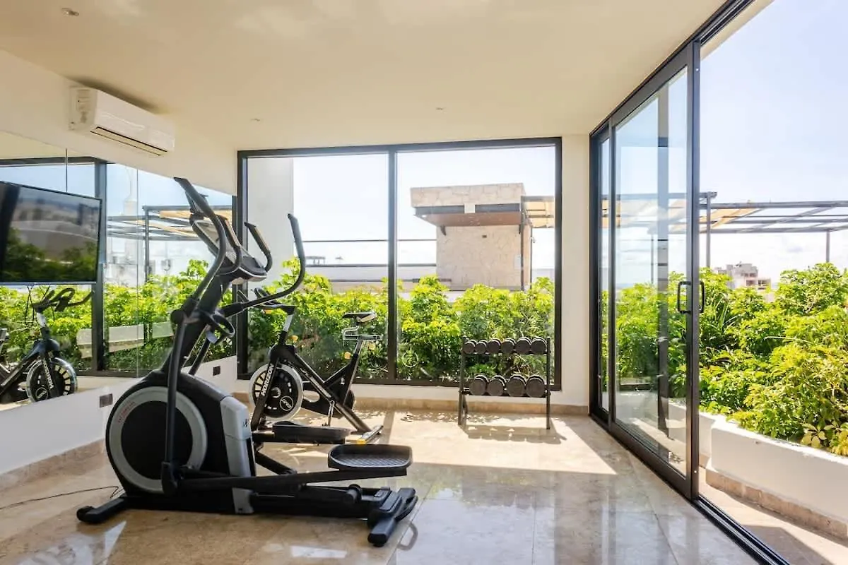 Central Playa Del Carmen Master Suite With Rooftop Pool And Gym Wifi Free Parking Near Beach Apartmán